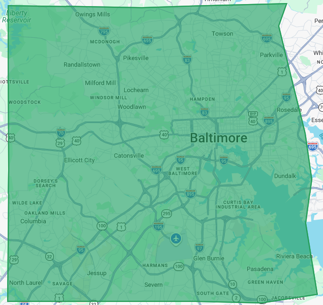 Baltimore-MD Green Bin Delivery Area